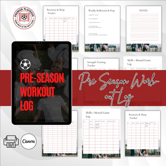 Preseason Workout Log for Athletes – Printable + Editable Training Tracker
