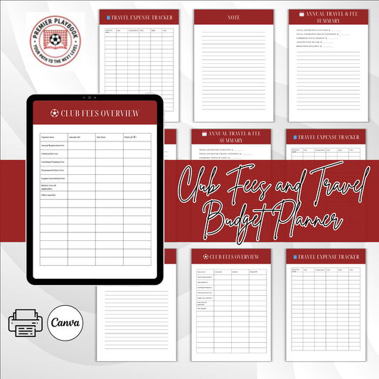 Club Fee & Travel Budget Planner for Sports Parents – Editable Google Sheets + Printable PDF
